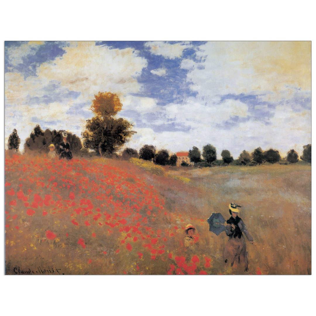 Poppies Near Argenteuil' by Claude Monet Art Print