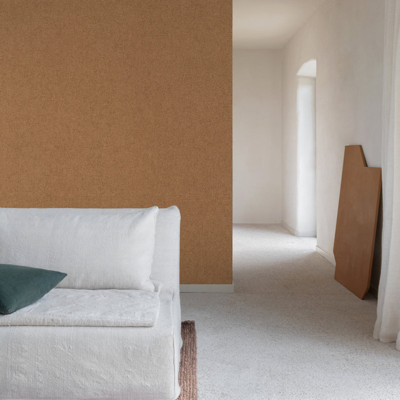 Surfaces Collection Natural Texture Wallpaper Roll, Tan