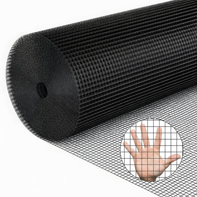 Metal mesh, 1/2-inch welded chicken wire roll, garden plant fencing