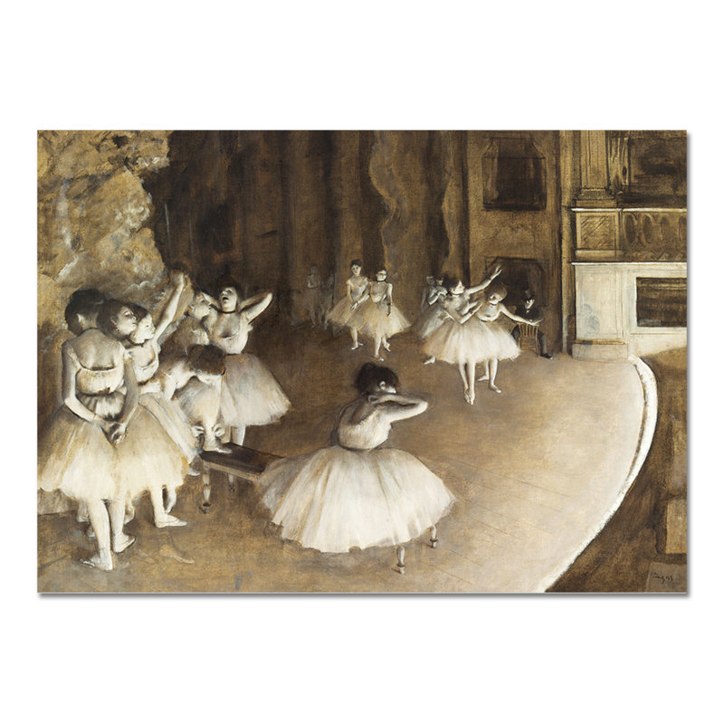 Prove di Balletto by Edgar Degas - Rectangle Painting, 70cm H x 100cm W