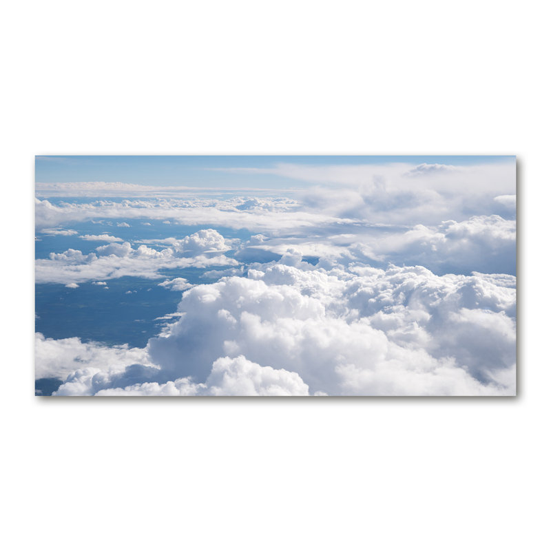 View From The Plane - No Frame Print on Canvas