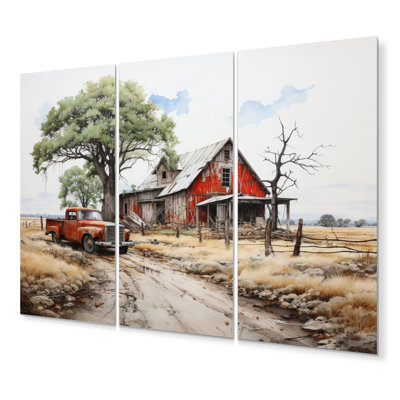 Farmhouse Homestead Legacy - Ensemble de décoration murale en métal Farmhouse