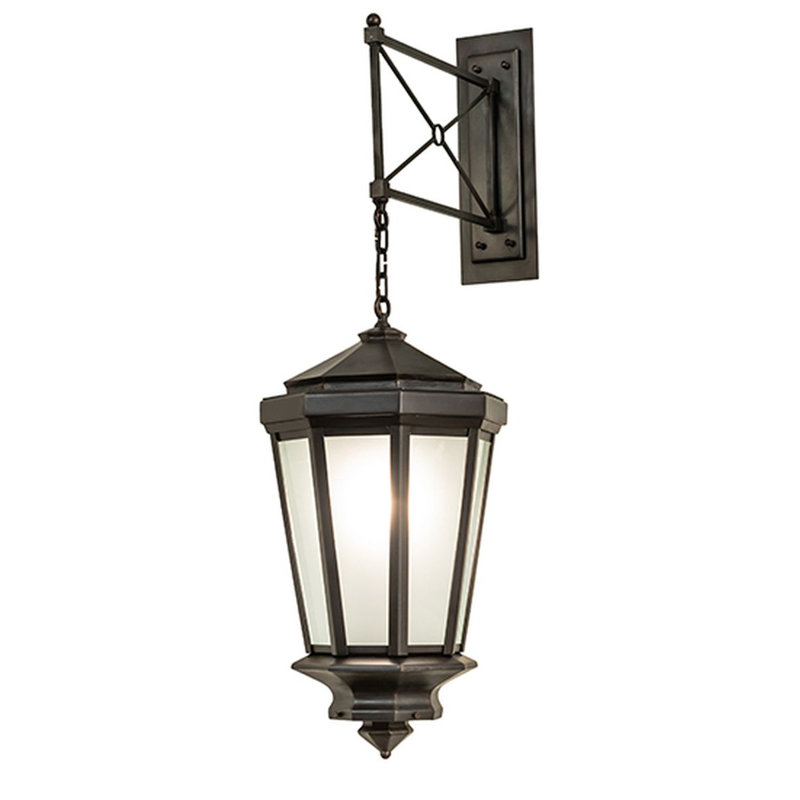 Wesleyan Solid Brass 1 - Light Armed Sconce