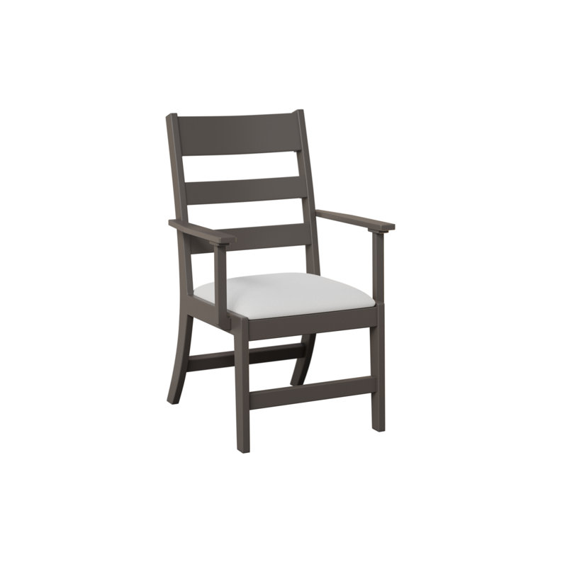 Chaise avec accoudoirs et coussins Parker, Tropicana Taupe, Fog