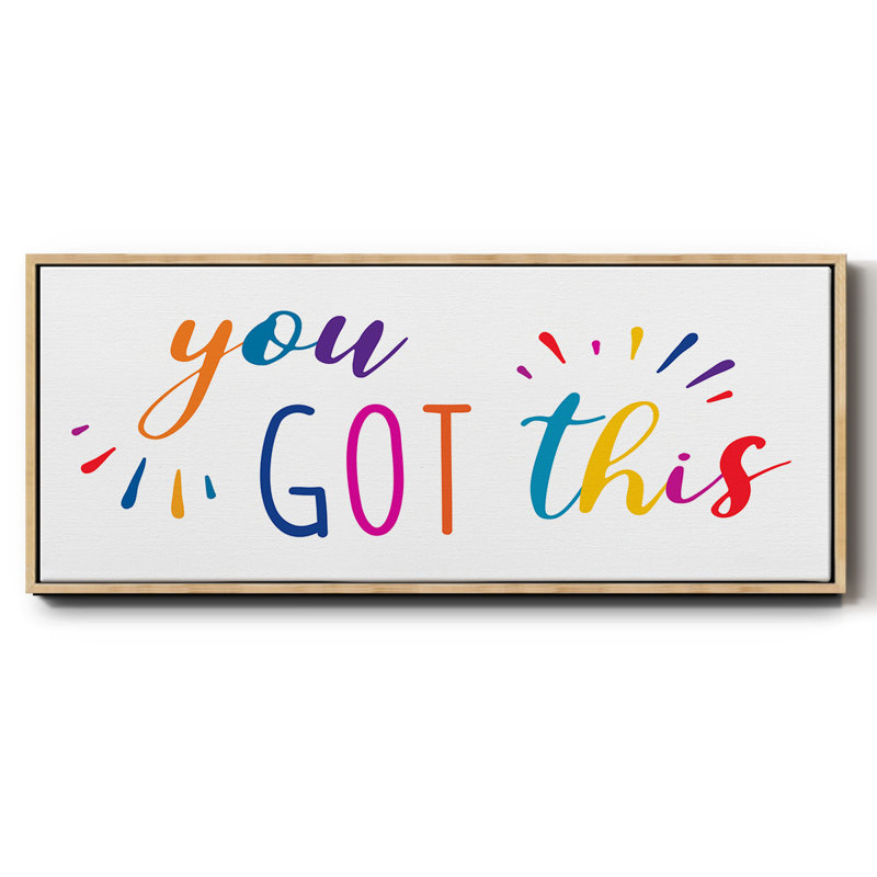 Rainbow Got This - Toile encadrée, H 12 po x l 30 po