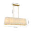 Lustre linéaire à 5 lumières en coton tissé Boho Island