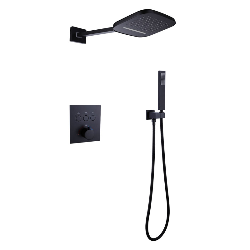 All-In-One Kit with Rough in-Valve, Matte Black