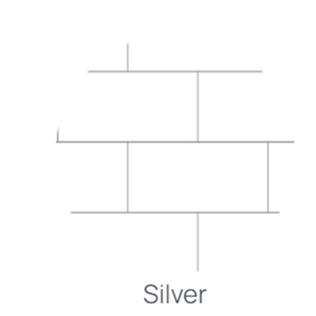 3x6 Tile White Acrylic Alcove Shower Walls with Silver Grout Lines Avora Bath