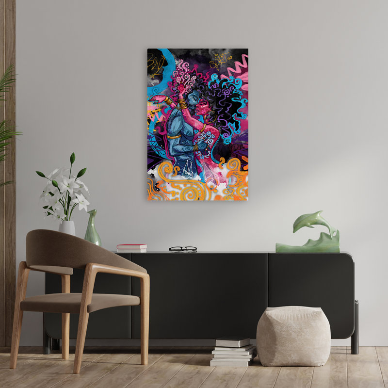 Paix - Art contemporain afro-américain, H 36 po x l 24 po
