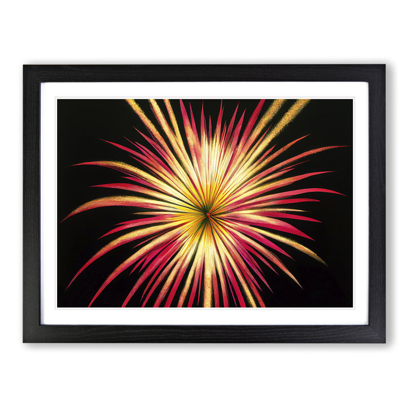 Glowing Fireworks - Single Picture Frame Print