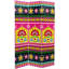 6 Ft. Tall Double Sided Neon Lotus Canvas Room Divider