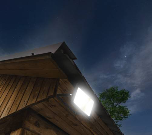 Outdoor Floodlight (Black) 3400lm IP65 Rated LED Integrated 30W Flood Light - 4L2/1022