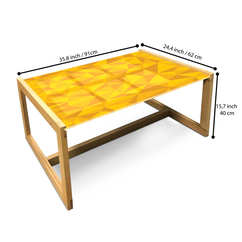 Jameiah Sled Coffee Table, 40cm H x 91cm W x 62cm D