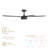 Stratos 52in 5-Blade Smart Ceiling Fan 2700K-6000K CCT Tunable Range LED Light Kit with Remote Control in Matte Black Works With iOS or Android App-126659245