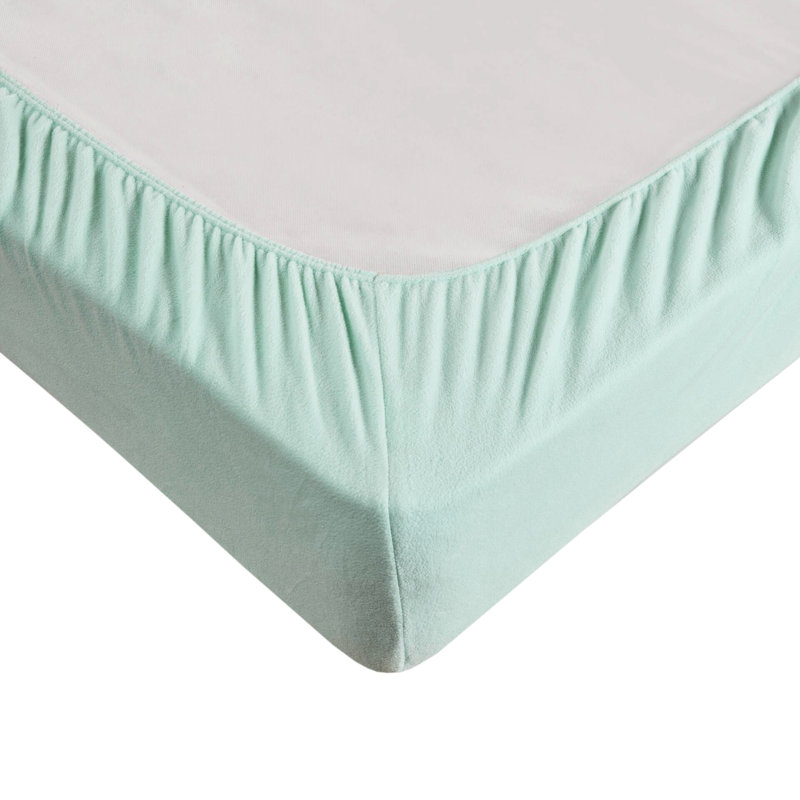 Lit simple TG de 3 - 100% molleton, confortable et doux, boulochage, lavable à la machine, draps plats et ajustés, 1 taie d'oreiller PC Ultra Locale, drap,