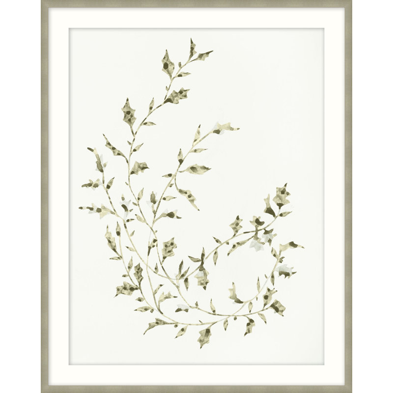 Leafy Vines 1 Framed Watercolour Painting Print, 34.75" H x 27.75" W
