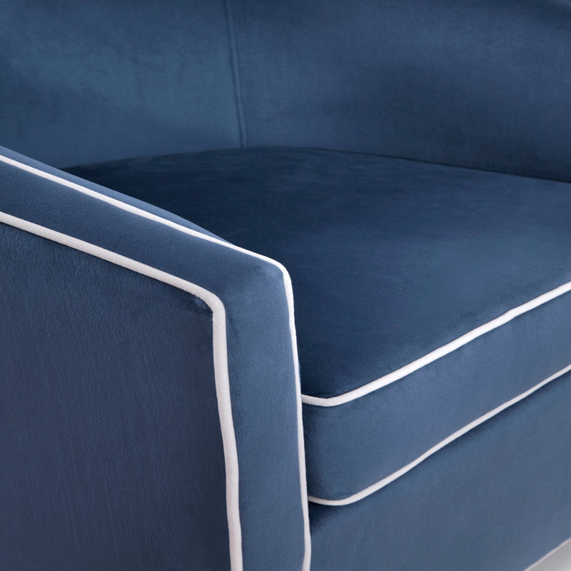 Fauteuil pivotant bleu Kendall, Blue