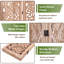 Paravents en bois 4 panneaux