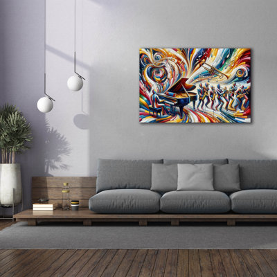 «Jazzplotion» par Rich Monet, art mural sur toile