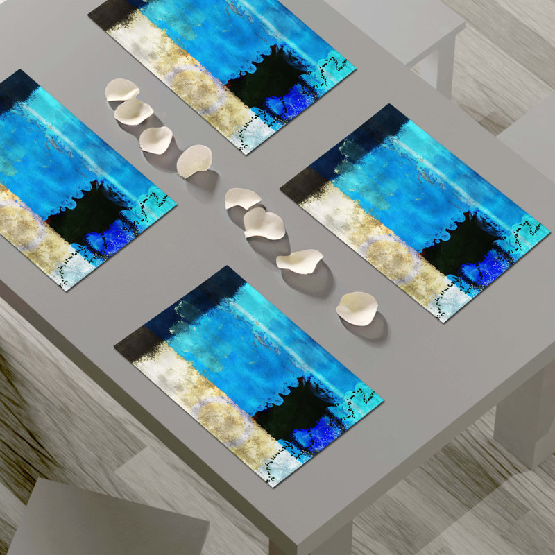 Napperon abstrait en polyester