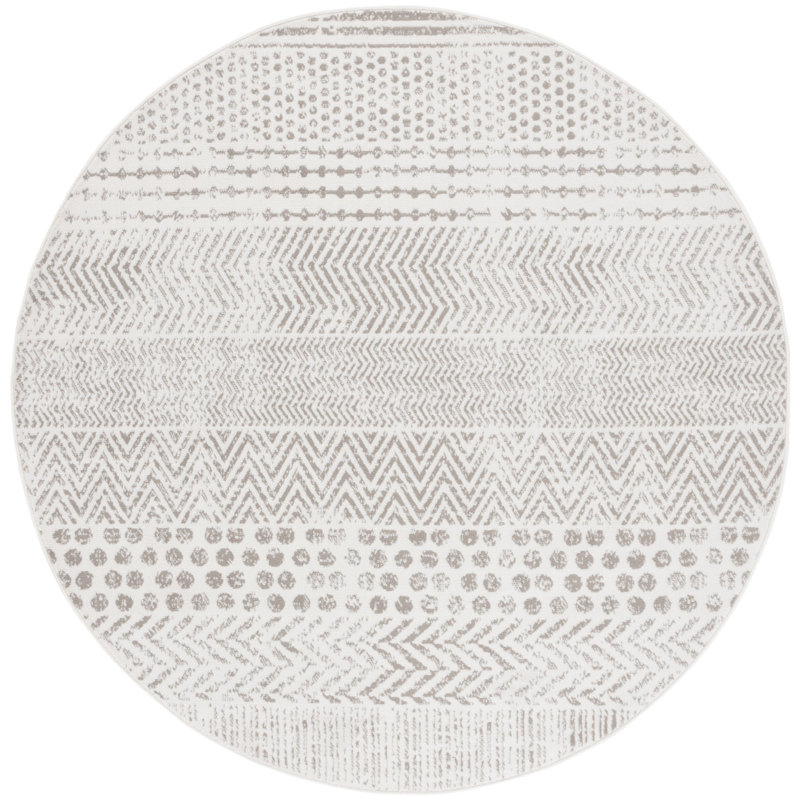 Nagelly Performance Geometric Rug, Round 5'3"