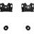 ELG Fixed Low-Profile TV Wall Mount, 14"-75" TVs up to 220 lbs, 1.38" from Wall, VESA 75x75 to 800x400mm, Locking Quick Release, 12/16/18/24" Studs, Carbon Steel, Black