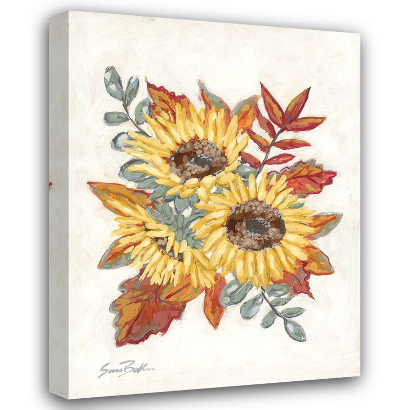 Ophelia & Co., galerie d'art sur toile tendue Baker: SuFootballower Fall Foliage, H 47 po x l 36 po