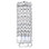 Applique murale chromée de 5 po de large pour salle de bain Marnell, applique 2 lumières avec base d'ampoule E12 et prismes en cristal - Compatible avec DEL, certifié BACL