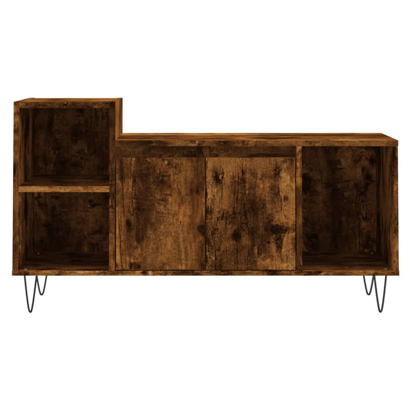 Gallaudet Unfinished TV Stand for TVs up to 32", Smoked oak