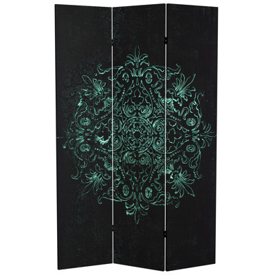 Haleburg 47.25" W x 71" H 3 - Panel Canvas Folding Room Divider by East Urban Home