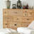 Retro solid wood carved drawer accent chest