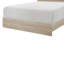 Lit standard touffeté en bois massif Yashira-525134113