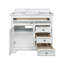 Ensemble de meuble-lavabo simple 37 "avec miroir Harkness-881667068-881692361