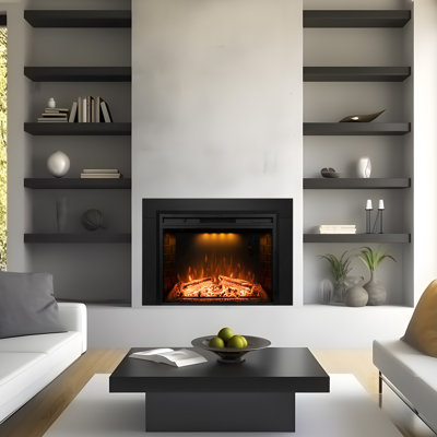Abryelle Electric Fireplace with Trim