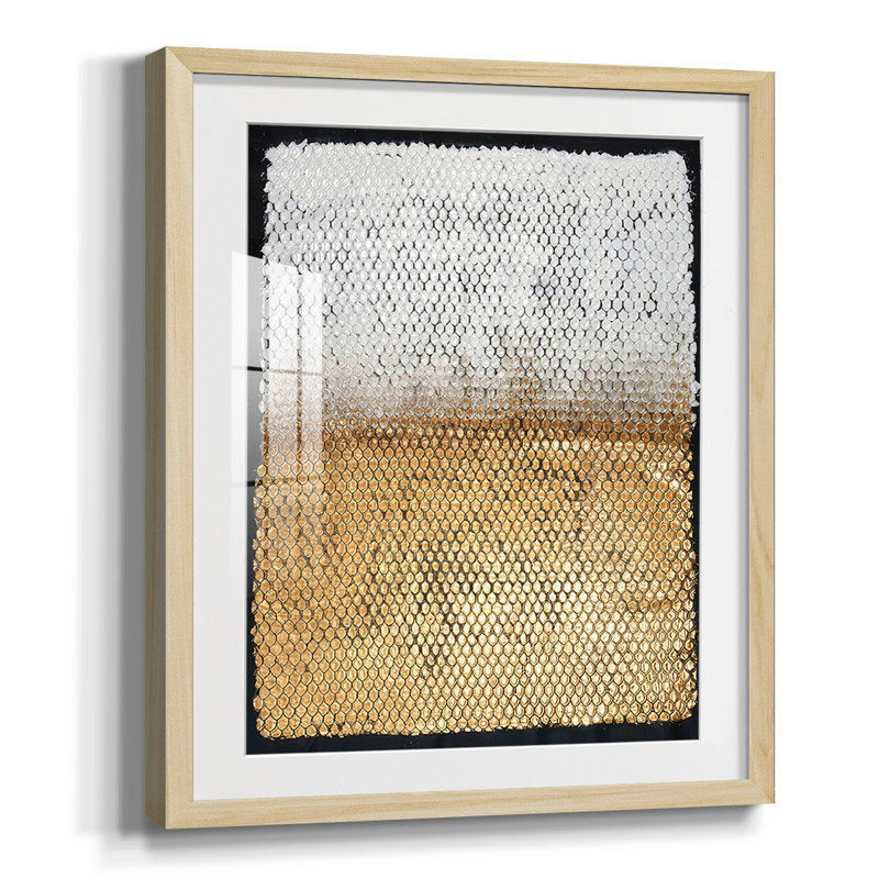 Imprimé albâtre I, encadré sur papier, Naturel