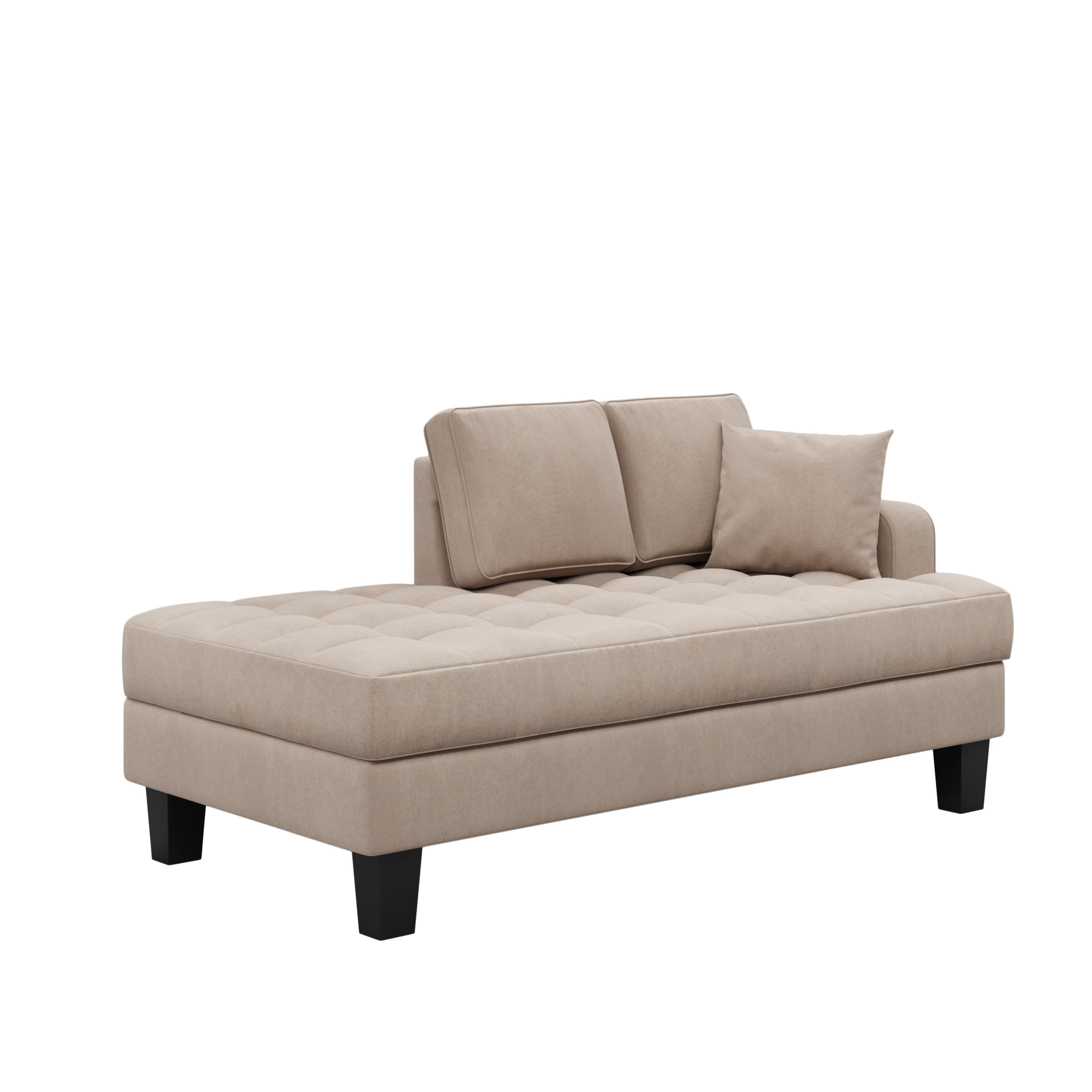 Timberlane Tufted One Arm Left Arm Chaise Chaise Lounge