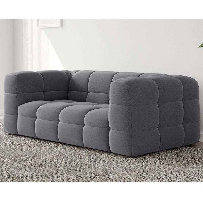 Rappoli 2 Seater Polyester Loveseat, 2, Grey