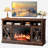 Jinora TV Stand For TVs Up To 70" With Electric Fireplace Included, Farmhouse TV Console & Entertainment Center-1201517102