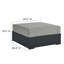 Canapé modulaire d'extérieur en U avec coussins 57,5 po Modway Tahoe-95616605