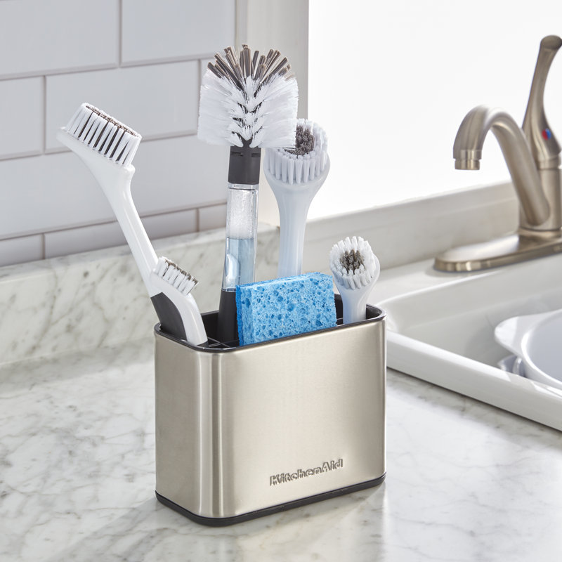 KitchenAid Stainless Steel Sink Brush Caddy