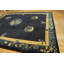 Tapis antique bleu, ivoire, beige, blanc, crème, en laine, noué à la main, des années 1920