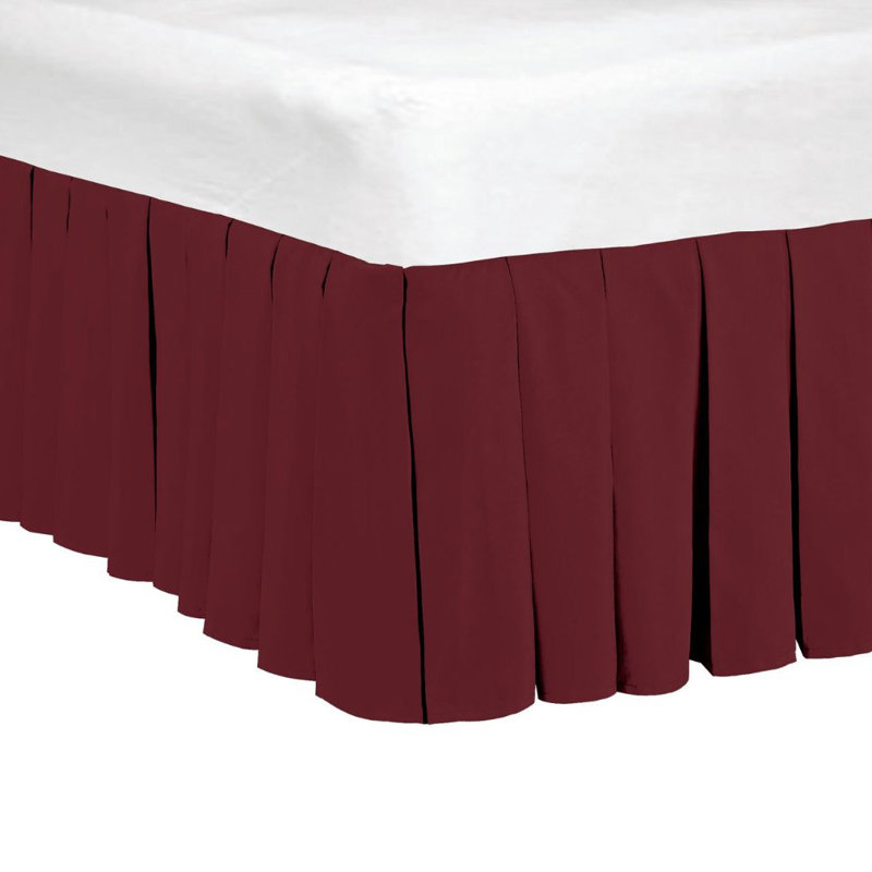 Ruffled Bed Skirt, King, Ruby Wine