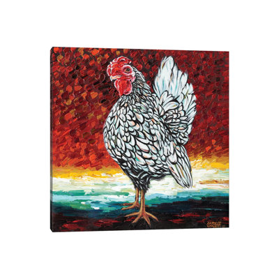 Fancy Chicken II by Carolee Vitaletti - Wrapped Canvas Painting