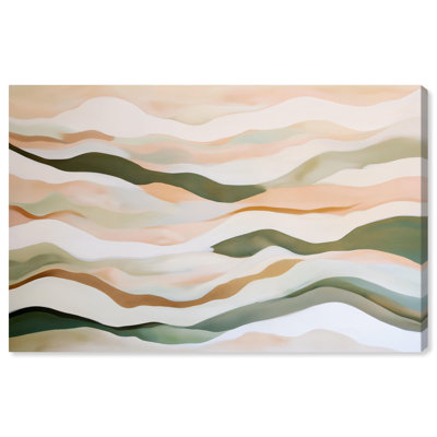 Toile abstraite avec blocs de couleurs Art Remedy Dunes of Time II