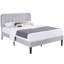 Lit plateforme rembourré en velours amélioré avec tête de lit réglable, conception renforcée et silencieuse, aucun sommier tapissier requis, support de lattes en bois robuste, assemblage facile-618794013-612254659