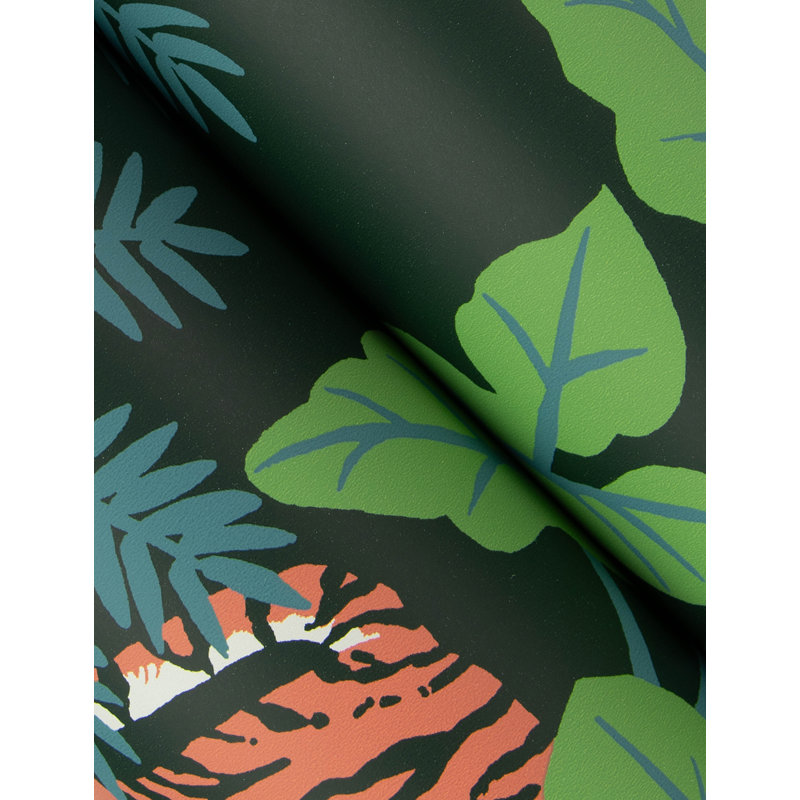 Caspian Jungle Prowl Wallpaper, Green