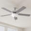 Joines Ventilateur de plafond blanc à 5 pales avec moteur AC-32050531