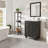 Curio 24"W x 18"D Bathroom Vanity with White Carrara Countertop and Undermount Porcelain Sink-1991237397