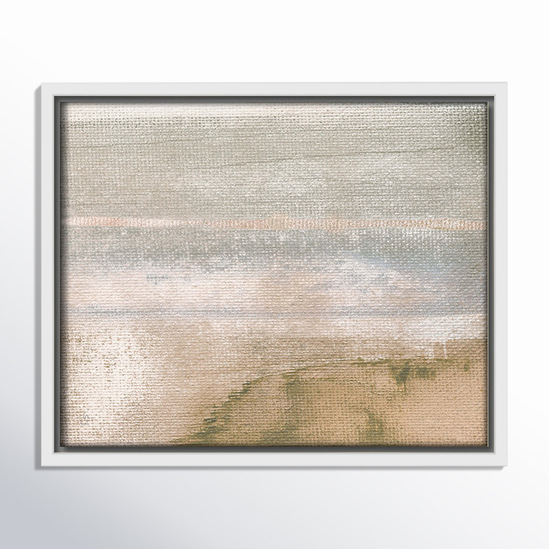 Ardsley - Toile à cadre flottant, L 11,5 po x H 9,5 po, Blanc