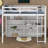 Jimmya Loft Bed with 8 Open Storage Shelves and Built-in Ladder-1494766788-1494766843